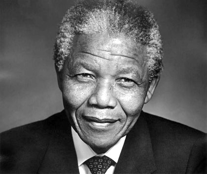 Inspirational image of Nelson Mandela
